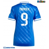 Camisa de Futebol Real Madrid Endrick #9 Equipamento Alternativo Mulheres 2025-26 Manga Curta